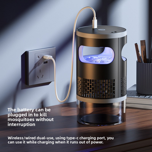 Portable Mosquito Killer <b>Lamp</b> Purple Light Bug Zapper Low Noise <b>USB</b> Powered Flying Insect Trap for Home Office - Product Image 6