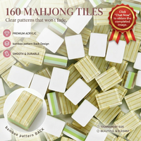 Juego de Fichas de Mahjong Americanas Modernas de Lujo, Acrílicas, Personalizadas, para Viajes, Entretenimiento en el Hogar, Duraderas, Ecológicas y Plegables, Venta al Por Mayor