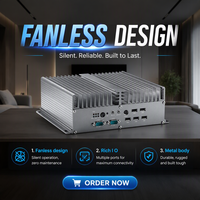 Mini PC industriel sans ventilateur avec processeur Intel I5-520M intégré, 2 ports LAN, 6 ports COM, 6 ports USB, large plage de température, CE RoHS