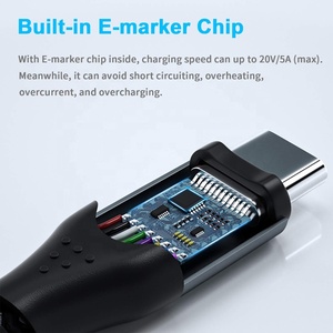 6Ft 10Gbps <span class=keywords><strong>USB</strong></span> 3,1 Gen 2 Tipo <span class=keywords><strong>C</strong></span> 100W Carga rápida 5A Entrega de energía Cable <span class=keywords><strong>USB</strong></span> <span class=keywords><strong>C</strong></span> a <span class=keywords><strong>USB</strong></span> <span class=keywords><strong>C</strong></span> - Product Image 2