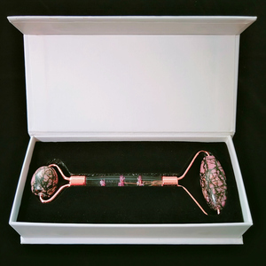 Rouleau de massage facial Huiying pour le visage et le corps, poignée en forme de fleur, rouleau en jaspe <span class=keywords><strong>Picasso</strong></span>, <span class=keywords><strong>prix</strong></span> de gros - Product Image 5