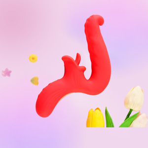 ホットセール 2in1 吸引バイブレーター Gスポット クリトリス刺激器 大人のおもちゃ 舌なめセックス玩具 女性向けアダルトグッズ - Product Image 3