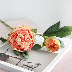 Bouquet de fleurs de pivoine en rayonne écologique de haute qualité pour la Saint-Valentin, Pâques, Halloween, décoration de table, remise <span class=keywords><strong>des</strong></span> diplômes, fête <span class=keywords><strong>des</strong></span> pères - Product Image 2