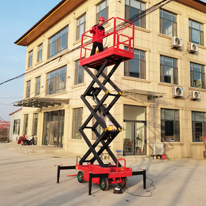 Plataforma Elevadora de Tijera Hidráulica de 12 m y 500 kg para Trabajos de Construcción en Altura - Product Image 1