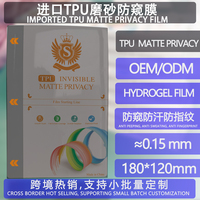 Máquina Cortadora de Película de Privacidad Mate con Logotipo S para Teléfono Móvil, Anti-Espía, 180*120mm, TPU 3D, Anti-Reflejo, Impresión a Todo Color