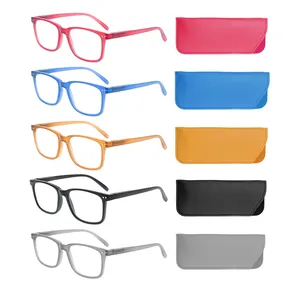 2024 alta qualità vendita calda occhiali da lettura lettori di plastica popolare rettangolari cornici Logo personalizzato lenti da lettura per gli uomini