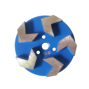 Disque de meulage diamanté 3 pouces 5 flèches avec 3 trous pour meuleuse à béton CPS Disque de meulage diamanté pour sol en béton - Product Image 1