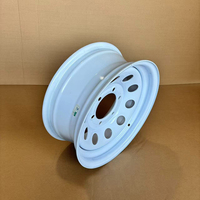 Nouvelles roues de remplacement en acier Jingu 15x6 pour remorque, 6 goujons, entraxe 5,5 pouces, blanches, certifiées DOT/TUV/CE/BUREAU VERITAS