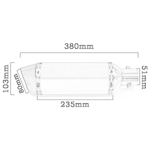 51MM universel moto modifié scooter <span class=keywords><strong>ak</strong></span> échappement Escape Moto pour Z65 ER6N YZF <span class=keywords><strong>R1</strong></span> R3 S1000RR double sortie silencieux - Product Image 2