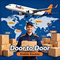 Agent d'expédition express Chine-USA DHL FedEx UPS Livraison porte-à-porte Dédouanement Suivi des colis