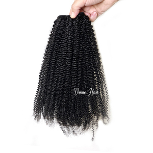 VMAE Best-Selling Afro <strong>Curly</strong> 4B 4C Weft Natural Color Human <strong>Hair</strong> <strong>Piece</strong> Extensions Bundles Black Women 100g Kinky Straight Style - Product Image 3