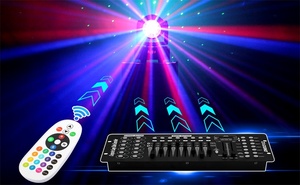 Lumière de scène à tête mobile LED RGBW DMX512 40W, télécommande, activation sonore, discothèque, bar, DJ, fête, spectacle en direct, lumière d'ambiance - Product Image 5