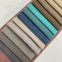 100% poliéster Jacquard diseño terciopelo felpa tela oso de peluche textura similar a la piel transpirable sofá tapicería tejido teñido patrón