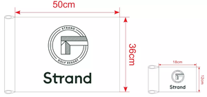 Tùy chỉnh 420D Nylon Golf <span class=keywords><strong>Pin</strong></span> cờ thêu Câu Lạc Bộ Golf cờ với Grommet bền 18x12 inch Golf <span class=keywords><strong>Pin</strong></span> cờ với biểu tượng tùy chỉnh - Product Image 6