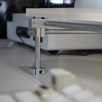 Support de rehaussement d'écran d'ordinateur en acrylique avec axe lumineux, pour bureau, salle de jeux électroniques, étagère de bureau DIY