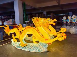 Lampe sculpturale LED motif dragon IP65 pour extérieur, idéale pour le Festival des Lanternes, les parcs et les projets paysagers - Product Image 1