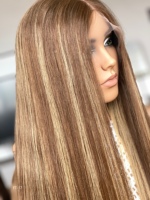 Perruque en cheveux humains casher SHY, style personnalisé, cheveux naturels, dessus en dentelle, programme de perruques sur mesure, fournisseur de marque