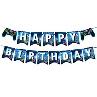 Set de Decoración para Fiesta de Videojuegos Azul, Cumpleaños de Niños, Globo con Diseño de Control de Videojuegos, Suministros para Fiestas