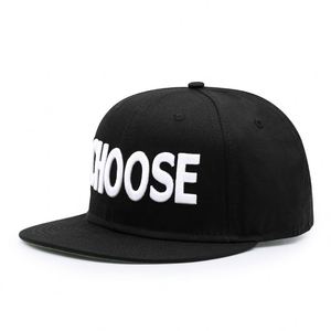 Gorra de Béisbol Personalizada de 6 Paneles con Visera Plana y Bordado 3D, Cierre a Presión, para Deportes al Aire Libre, Ciclismo, Playa, Viajes - Product Image 1