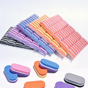 2023 Hot Mini bloc de polissage Double face 100/180 grain éponge tampons à ongles Mini bloc de limes à ongles pour ongles en acrylique - Product Image 2
