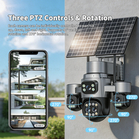 Cámara Solar Wistino de 5 Lentes, Sistema de Tarjeta SIM 4G, Vigilancia 24/7, Protección del Hogar, Detección de Movimiento, Cámara de Seguridad para Exteriores