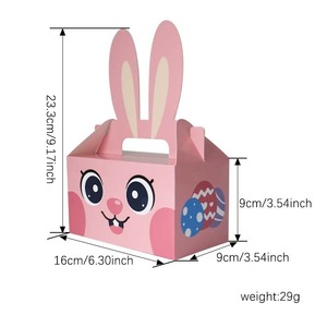 <b>Easter</b> Happy Party <b>Gift</b> <b>Box</b> Rabbit Egg <b>Gift</b> <b>Box</b> Handle, customizable according to needs - Product Image 1
