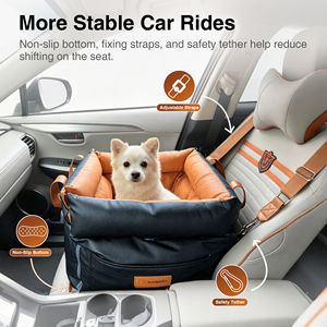 Premium Élégant et Soigné Compagnon Interactif Lit de Voiture Étanche pour Chien Qualité Supérieure Design Épuré pour un Rapport Harmonieux avec le Passager - Product Image 3