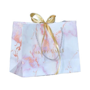 Tùy Chỉnh Cao cấp Sang Trọng Bền 230gsm Mền Quà Tặng Giấy Mua Sắm Túi Với Sợi Dây Thừng Xử Lý Và Chết Cắt Cho Nơ-Tie Trang Trí Nội Thất - Product Image 2