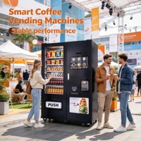 Station de café autonome avec distributeur de snacks, API SDK ouverte pour les bureaux, les halls d'accueil, les coworkings et les cantines du personnel