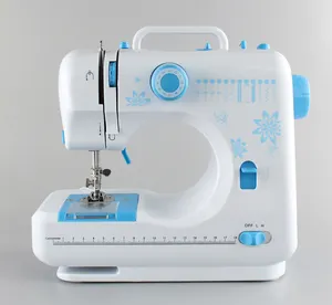 Máquina de coser de doble punto para el hogar, electrodoméstico doméstico de fácil operación, FHSM-505G, regalo de Navidad