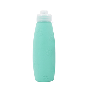 Bols de voyage portables en silicone écologique pour l'extérieur, bouteille pour nettoyer les <span class=keywords><strong>pipi</strong></span> de chien dans la rue - Product Image 2