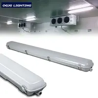 Cold storage vapor tight luminaire ceiling mounted tri proof linear fixture IP65 emergency LED waterproof triproof light