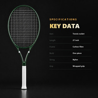 Raquette de tennis professionnelle en fibre de carbone et nylon, 27 pouces, design monobloc, pour hommes/femmes, modèle Fujian SY1117-Influence by Influence
