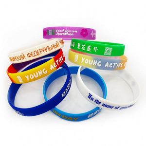 Customized Rubber Bangle Manufacturer of Silicone Bracelet Wristband Custom <b>Your</b> Own Logo - Product Image 1
