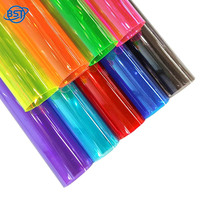 Feuilles de PVC transparentes en PP coloré faites à la main, profilés en plastique givré, matériaux pour la maternelle, découpe personnalisée