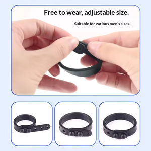 Anneau pénien personnalisé pour homme, triple retenue, retardateur d'éjaculation, jouet intime, accessoire sexuel pour adulte - Product Image 4