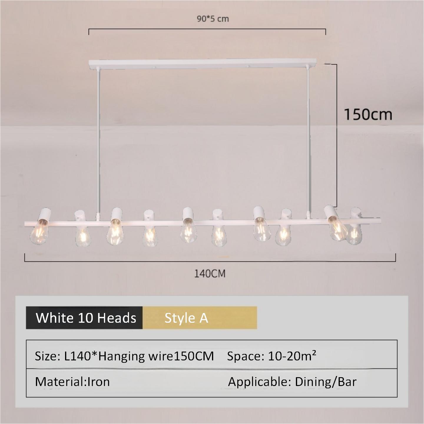 Blanc 10 têtes type A
