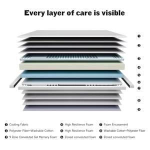 Matelas orthopédique souple AIDI Healthy <span class=keywords><strong>King</strong></span> Size en mousse à mémoire de forme avec gel de massage, enroulé en boîte, en vente en gros - Product Image 5