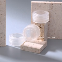 Palette d'emballage d'ombres à paupières de couleur unique, surligneur transparent vide, presse à paillettes, poudre de pigment pour ongles, étui compact en pot