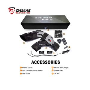 Three-Finger <b>Black</b>-Grey Patchwork Winter-Safety Work Heavy-Construction Working Hand-Warming Leather Gloves From Pakistan - Product Image 5