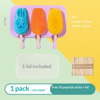 Moule à glace en silicone de qualité alimentaire, pour la maison, multi-formes, pour sucettes glacées, sorbet, type broyage, congelé