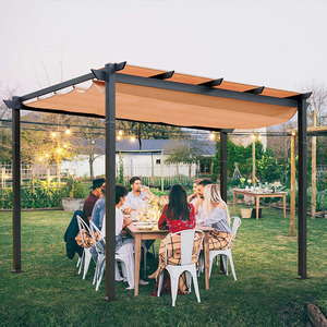 <span class=keywords><strong>2</strong></span>-20% de descuento China Gazebo Factory Modern Garden Building Gazebo Aluminio Retráctil Bioclimática Pérgola 3x3m - Product Image 3