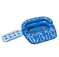 Chaise longue flottante gonflable en PVC pour adultes, jouet aquatique pour piscine et plage, été