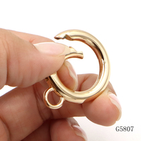 Aksesoris Gantungan Kunci, Liontin Logam, Penghubung, Cincin Gerbang Terbuka, Penjepit Carabiner, Cincin O Logam