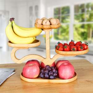 แท่นวางโชว์ขนมผลไม้4ชั้นสำหรับงานเลี้ยงงานแต่งงานเค้กต้นไม้ - Product Image 4