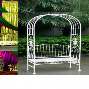 Professional Durable Wedding Treated Wood <b>Arch</b> Bench Sofa Luxury Bride Groom Chair for Classic Mehndi Seating USA Event Decor - Product Image 1