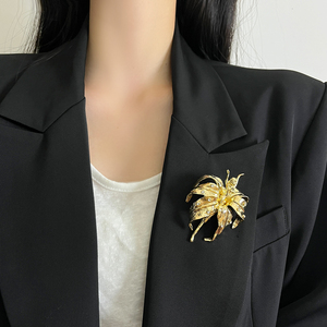 Sang trọng cổ điển màu xanh Men Nữ thần hoa Trâm kim loại tinh tế <span class=keywords><strong>pin</strong></span> với vật liệu hợp kim mạ công nghệ phong cách mới đồ trang sức - Product Image 1