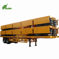 Semi-remorque à ridelles 40 tonnes 40 pieds, personnalisée pour le transport de marchandises, à vendre