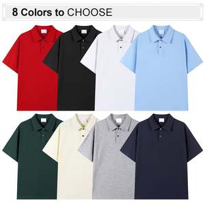 Camiseta Polo de Algodón y Poliéster de Alta Calidad para Hombre, Camisetas Polo con Logotipo Bordado Personalizado para Hombre - Product Image 2