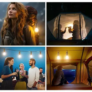 ABS bianco corpo LED luce notturna portatile <span class=keywords><strong>solare</strong></span> USB <span class=keywords><strong>ricarica</strong></span> pesca essenziali <span class=keywords><strong>lampade</strong></span> da campeggio giardino impermeabile - Product Image 6